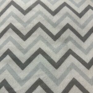 Gray Chevron Pattern Flannel Fabric BTY